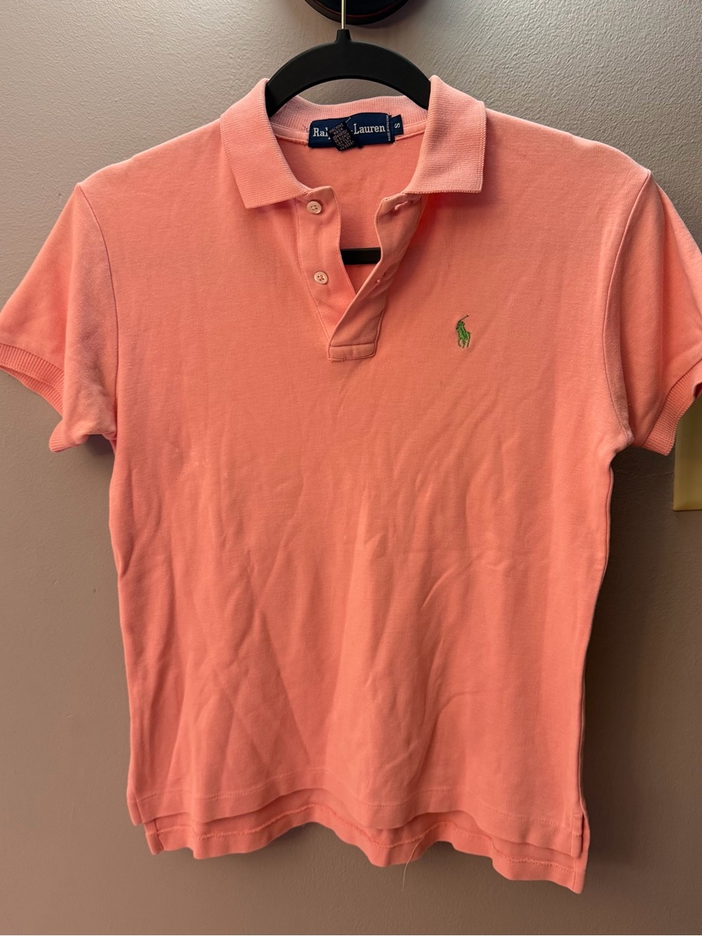 Vintage Ralph Lauren Pink Short Sleeve Polo Shirt